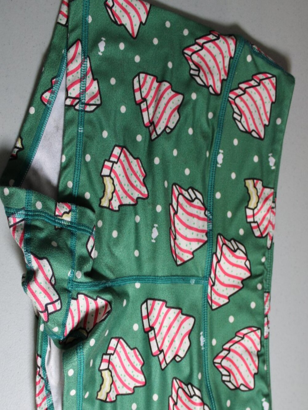 Wodbottom Athletic Shorties Bottom in Christmas Tree Cake Print